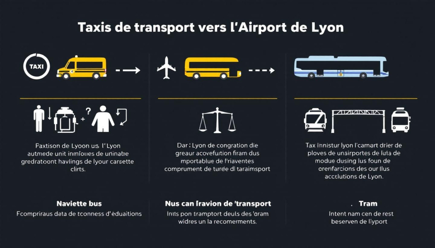 Comparer le coût et le confort des différents transports à l'aéroport de Lyon